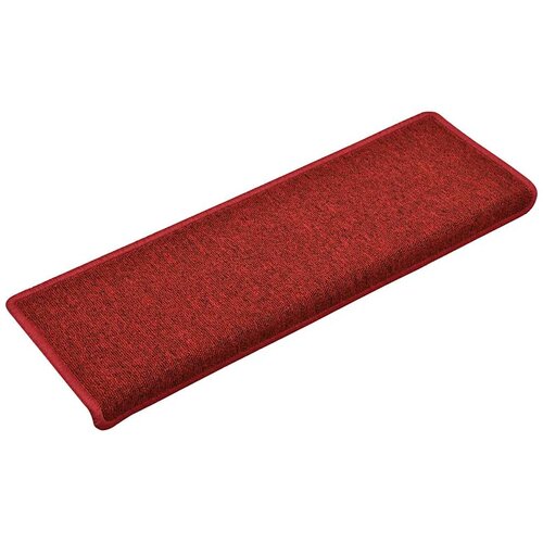  Prostirke za stepenice 30 kom 65x21x4 cm crvene pravokutni rub Slike