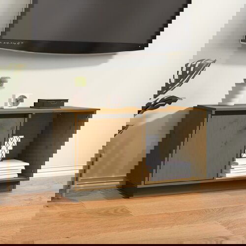 The Living Store TV omarica medeno rjava 74x35x44 cm trdna borovina - TV Omarica, (21376990) Slike