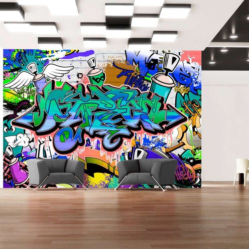  Tapeta - Graffiti: blue theme 350x245 Slike