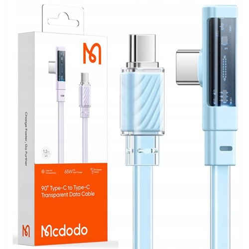 McDodo KOTNI USB-C KABEL ZA HITRO POLNJENJE USB TIPA C 3A 65W MODRI 1M, (21747934) Cene