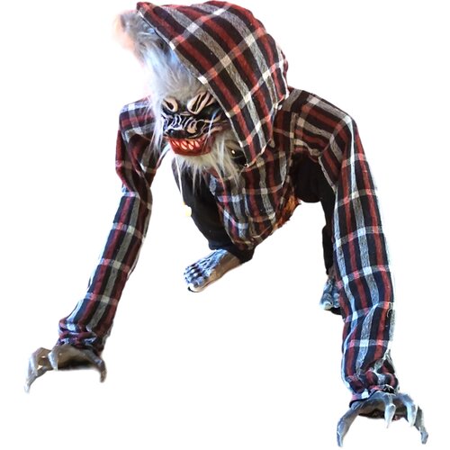SHX Životinjska figura Vuk koji sjedi i Glava ruke animirane Halloween dekoracija Slike