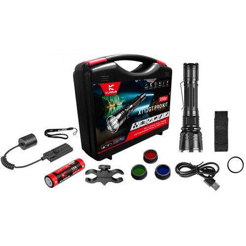 Klarus Lovački set XT12GT PRO, 1600 LM, Crni Slike