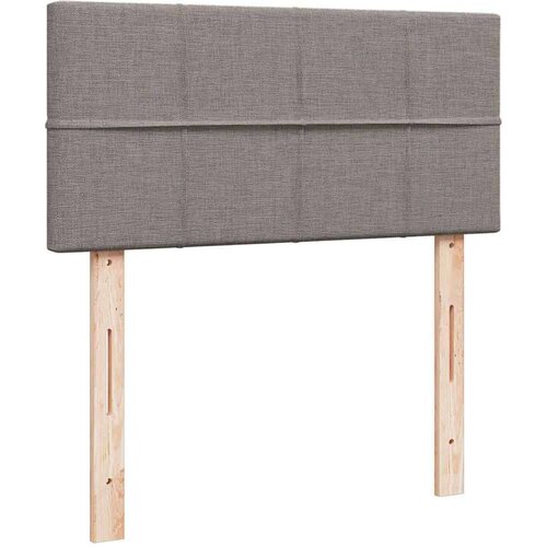 VidaXL otomanski okvir kreveta s madraca smeđesivi 90x190cm tkanine Slike