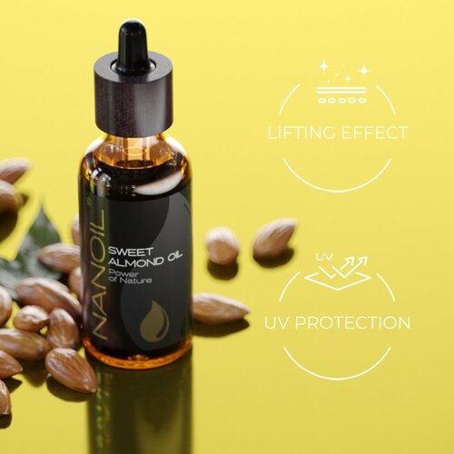 Nanoil Sweet Almond Oil mandljevo olje za obraz, telo in lase 50 ml Slike