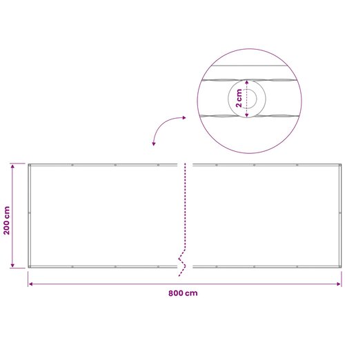  Zaslon za privatnost na balkonu 200 x 800 cm Slike