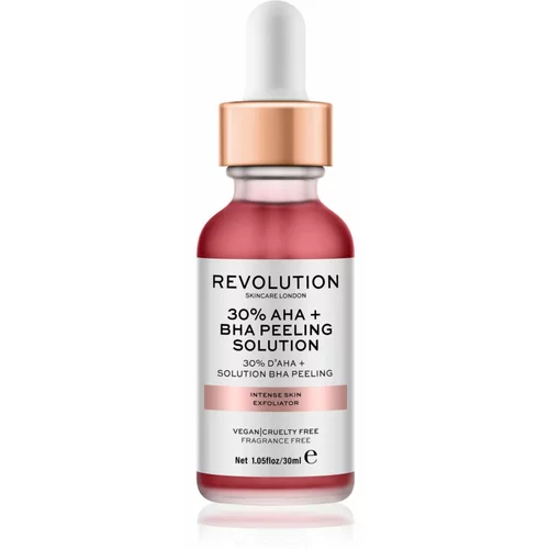 Revolution AHA + BHA 30% Peeling Solution intenzivni kemijski piling za sjaj lica 30 ml
