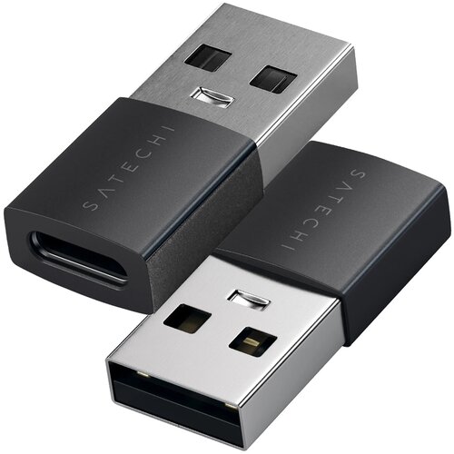Satechi Paket 2 adapterjev USB-A na USB-C USB 3.0 10 Gbps, alu ohi&amp;scaron;je, Črna / Srebrna, (5000276672) Slike