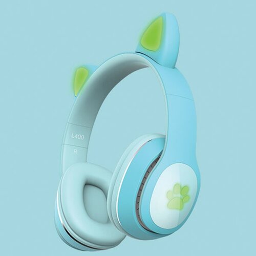 X Wave L400 green bluetooth slu&amp;scaron;alice stereo sa mikrofonom/v5.3/FM/Aux/microSD Slike