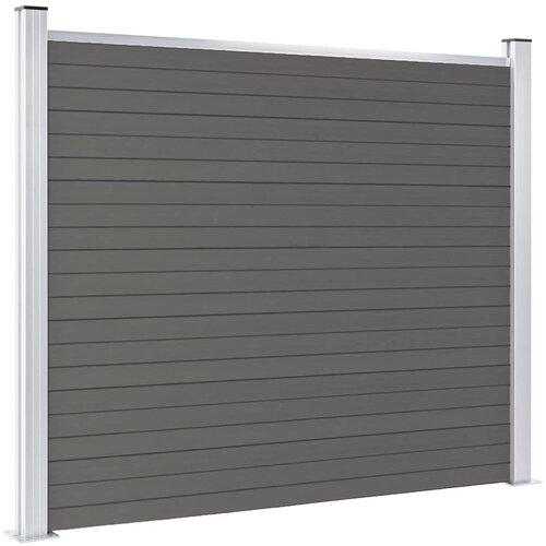  za ogradu WPC 180 x 146 cm sivi Slike