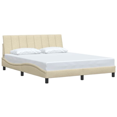  Okvir za krevet bez madraca Hanko krem 160x200 cm od tkanine Slike