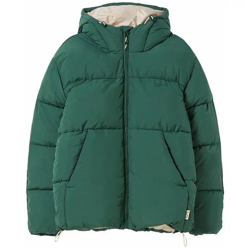 Bershka Zimska jakna smaragdno zelena