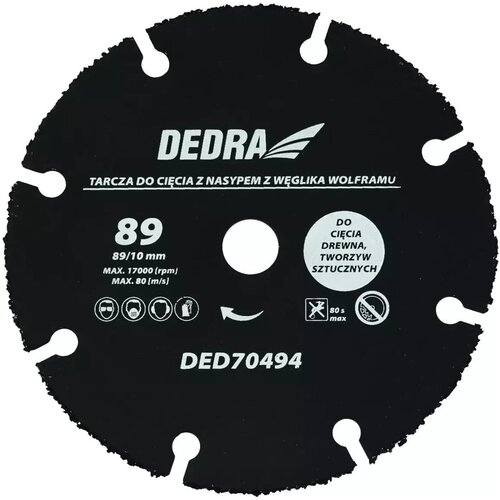 Dedra Univerzalna volframova karbidna rezalna plošča za les in plastiko 89x10mm, (20849462) Cene