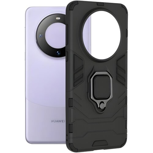 Techsuit Otporna futrola Ring Armor Case za Huawei Mate 60 - Crna Cene