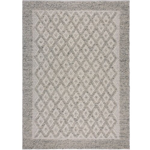 Flair Rugs Sivi ručno rađen tepih od mje&amp;scaron;avine vune 120x170 cm Minerals Diamond &amp;ndash; Slike