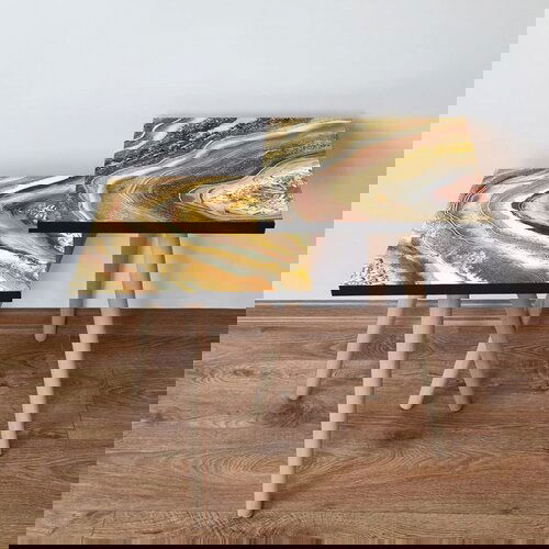 Hanah home 2Shp460 - multicolor multicolor nesting table (2 pieces) Cene