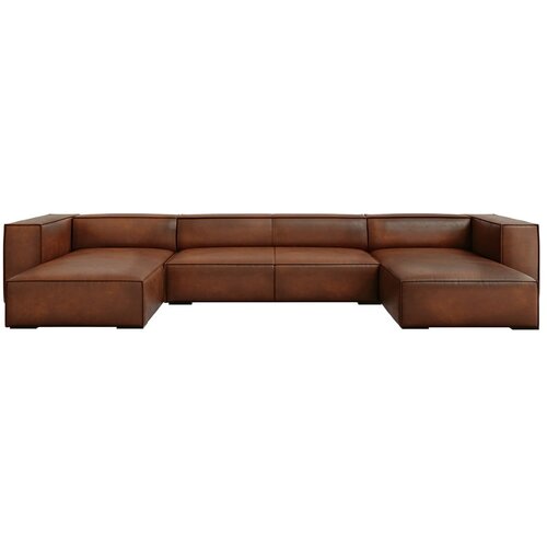 Windsor &amp;amp; Co Sofas Rjava usnjena kotna zofa v barvi konjaka (v obliki črke U) Madame - Windsor &amp;amp; Co Sofas Slike