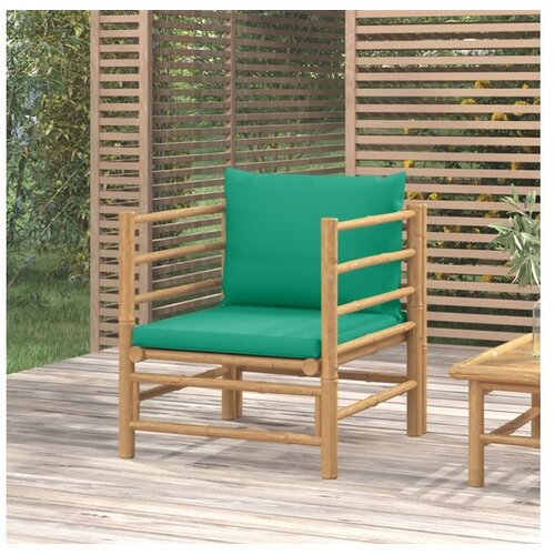  Sofa od bambusa sa zelenim jastucima Cijene