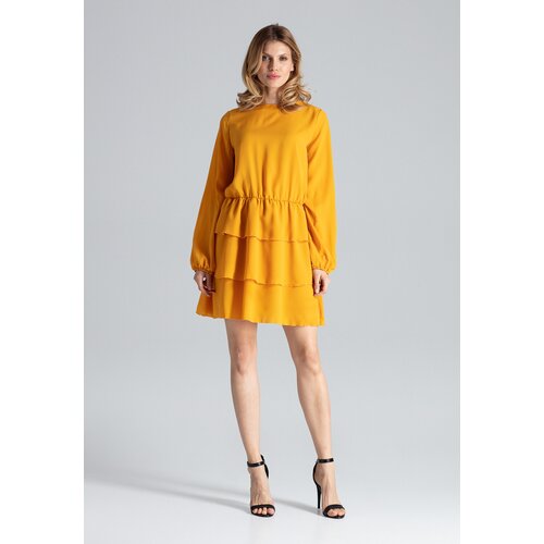 Figl Woman&amp;#039;s Dress M601 Mustard Slike