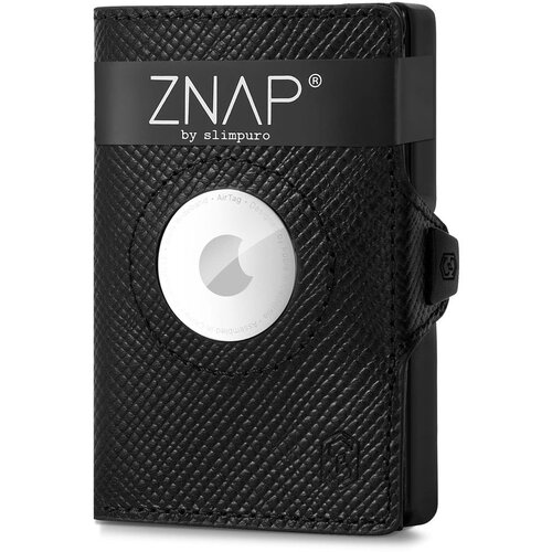 Slimpuro Denarnica ZNAP Airtag Wallet, 8 kartic, predal za kovance, 9 x 1,5 x 6 cm (&amp;Scaron; x V x G), za&amp;scaron;čita RFID Slike