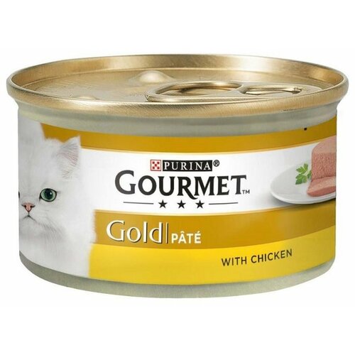 Purina gourmet gold pašteta za mačke piletina 85g Slike