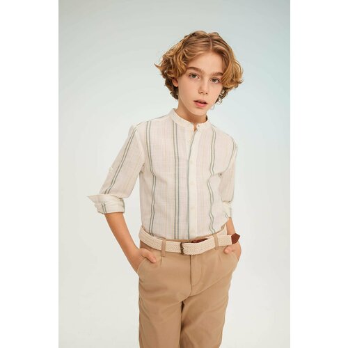 Defacto Boy Regular Fit Stand Collar Long Sleeve Shirt Slike