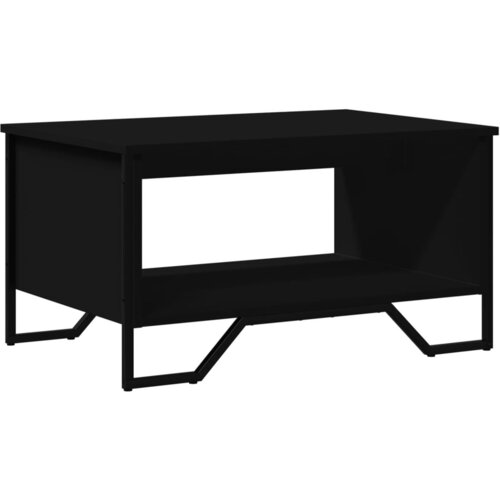 Maison Chic Klubska mizica - kavna mizica - Nizka mizica črna 75x51x40 inženirski les, (21753620) Cene