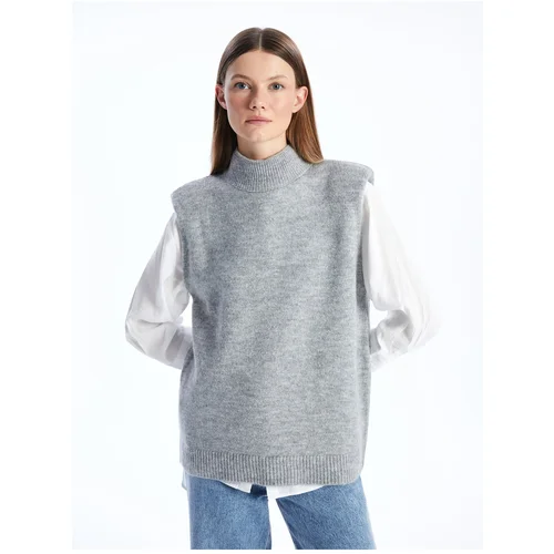 LC Waikiki Women's Half Turtleneck Straight Knitwear Sweater