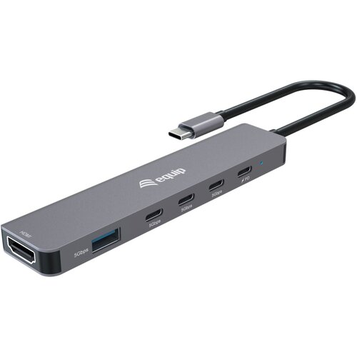 Equip USB-C 6 in 1 Multifunctional Adapter, HDMI 4K /30Hz, USB-C x 4 , USB-A x 1, 5Gbps, 100W USB PD Cijene