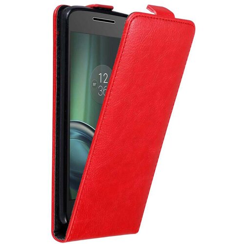 Cadorabo Ohi&scaron;je, združljivo z Motorola MOTO G4 PLAY v rdeče jabolko - Za&scaron;čitni ovitek v obliki flipa z magnetnim zapiranjem, (20563472) Cene