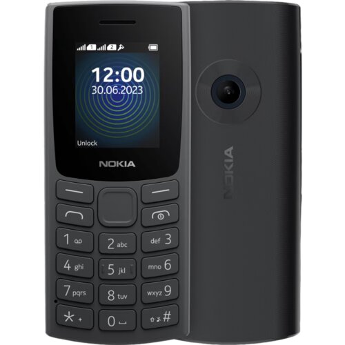Nokia 110 (2023) crna mobilni telefon Slike