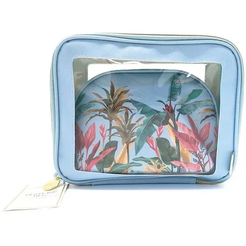 Danielle Beauty Set kozmetičkih torbica Botanical Palm Blue 2-pack
