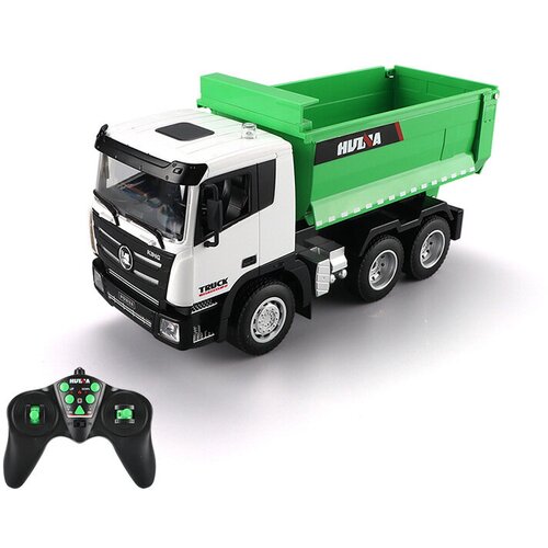 Lean Toys Daljinski upravljalnik Dump Truck RC 2.4G Zveni rumeno-rdeče Slike