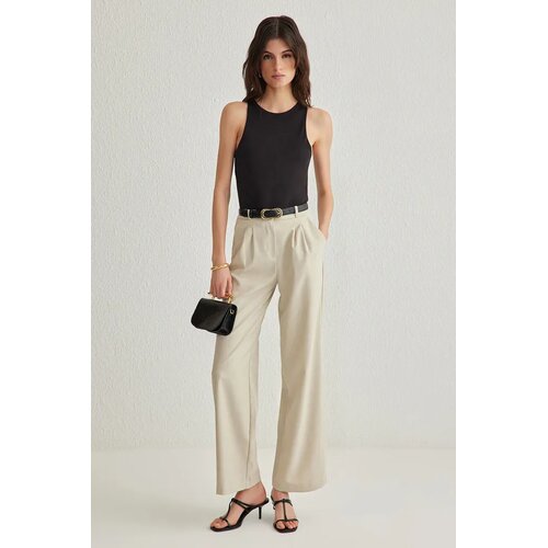 TRENDYOLMILLA ženske pantalone TWOAW22PL0475, siva-siva Slike