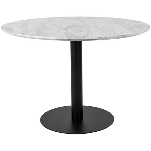 House Nordic Okrogla jedilna miza z mizno ploščo v marmornem dekorju ø 110 cm Bolzano – Cene