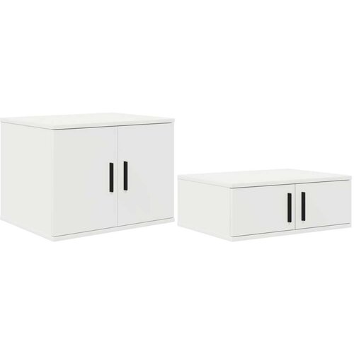 Bijeli ormar za pohranu 108x41x40 cm od umjetnog drva Slike