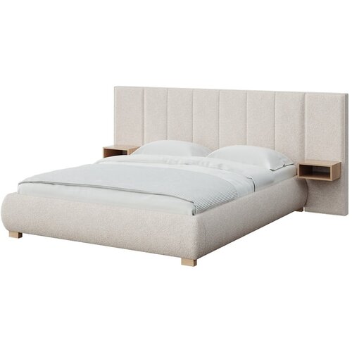 MESONICA Krem tapecirani bračni krevet s podnicom 180x200 cm Fioro &amp;ndash; Slike