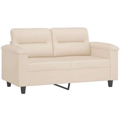  4-dijelni set sofa s jastucima bež od mikrovlakana Slike