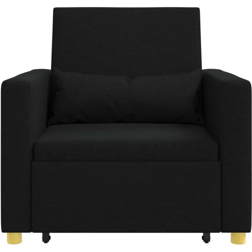 SOFA na razvlačenje Singl Crna 90 x 165 x 87 cm tkanina Slike
