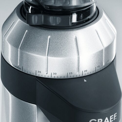 GRAEF CM800 Kaffeem&amp;uuml;hle Aluminiumgeh&amp;auml;use silber Slike