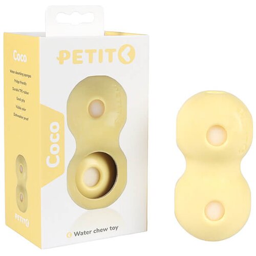 Laroy Group petit water chew toy coco yellow - plutajuća gumena igračka za žvakanje i igru u vodi za pse (žuta) Cene