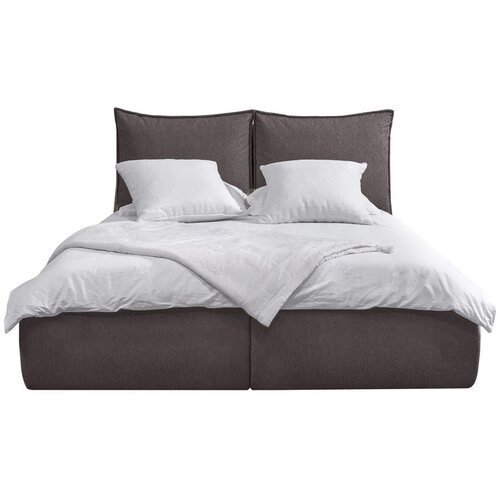 Bobochic Paris Tamno sivi tapecirani bračni krevet s prostorom za odlaganje s podnicom 160x200 cm Garance &amp;ndash; Slike