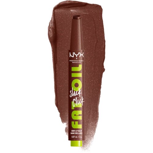 NYX Professional Makeup Fat Oil Slick Click balzam za usne 2 g Nijansa 12 trending topic Slike
