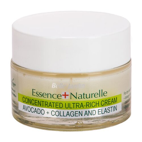 Belle Jardin ESSENCE NATURELLE - 25-40g - Krema za lice sa avokadom, kolagenom i elastinom 50ml + maska za lice 5ml Slike