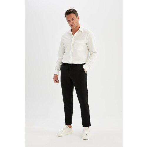 Defacto Tailored Fit Straight Leg All-Way Stretch Trousers Cene