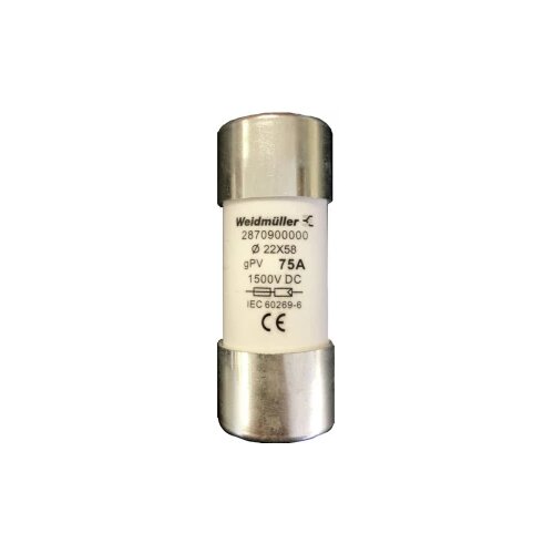 Weidmüller FUSE WSFL 22X58 75A 1K5V GPV finožični osigurač Sadržaj 10 St. Cijene