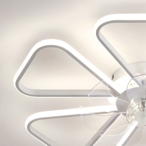 Brilagi LED prigu&amp;scaron;iva plafonski ventilator LED/38W/230V prečnik 76 cm bela + daljinski upravljač Slike
