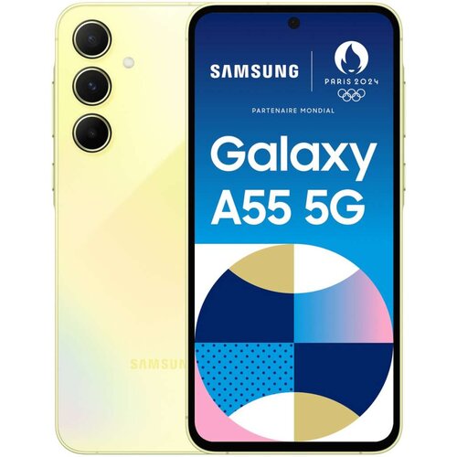 Samsung GALAXY A55 5G A556B Dual SIM 128GB Lemon Android 14.0 Smartphone Slike