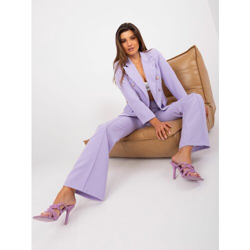 Fashion Hunters Light purple elegant trouser set Slike
