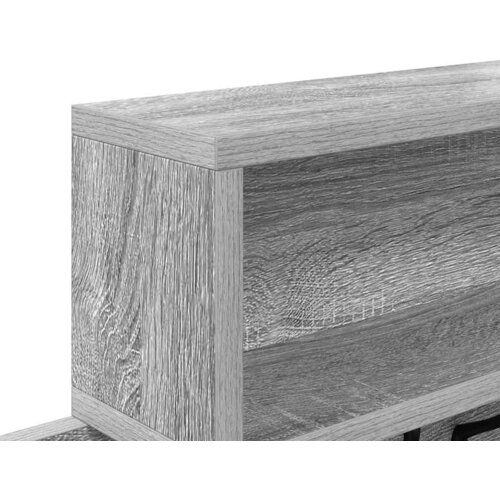  Vje&amp;scaron;alica za kapute na zidu Siva Sonoma 100 x 12 x 43,5 cm Slike