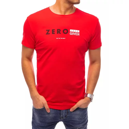 DStreet Red RX4742 men's T-shirt with print